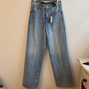 Express Light Blue Straight Jeans